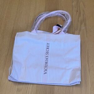 Victoria's Secret Striped Pink Tote